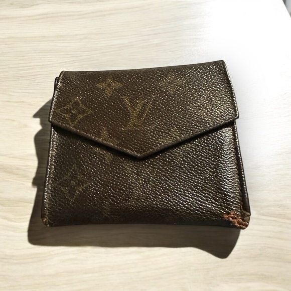 Louis Vuitton Brown Leather Wallet with Envelope Flap - Picture 2 of 12